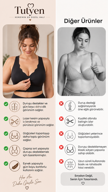 Dik Duruş Destekli Toparlayıcı Sütyen
