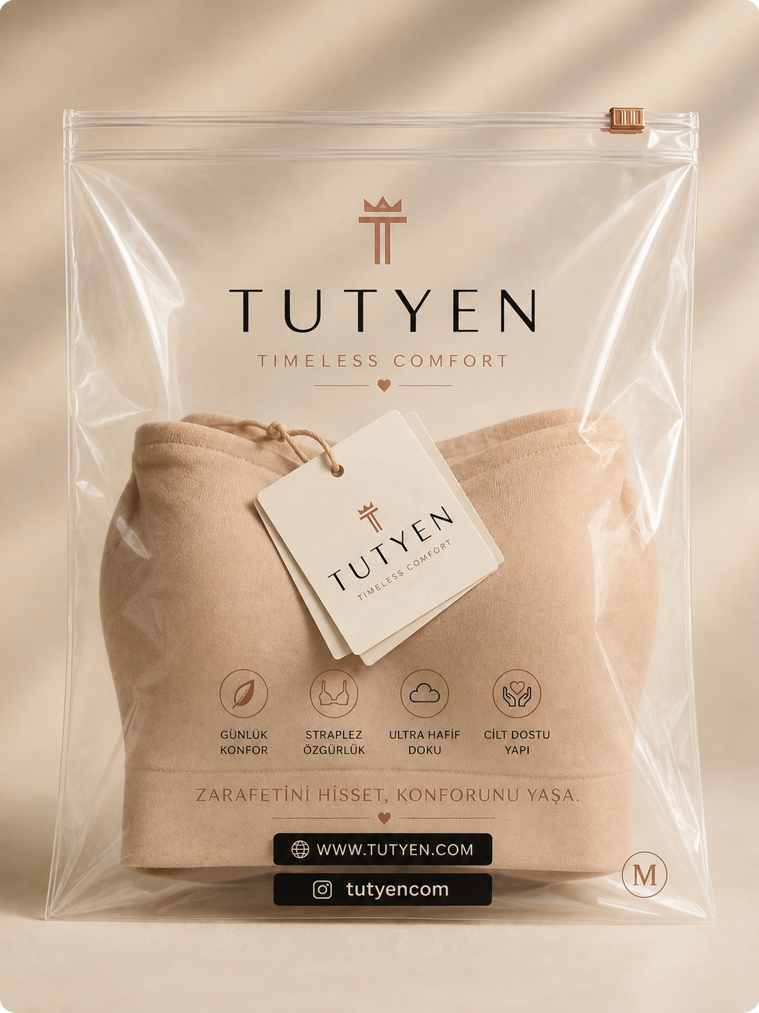 Tutyen Destekleyici Straplez Sütyen
