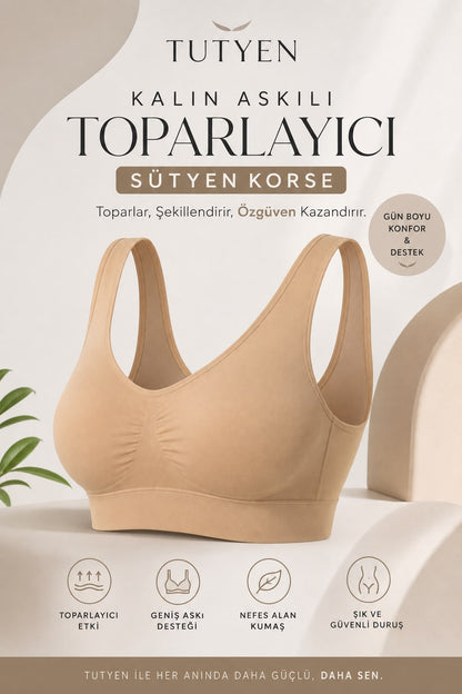 Kalın askılı TOPARLAYICI sütyen korse